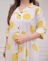 Sunny Dot Delight Shirt Pattern Dress